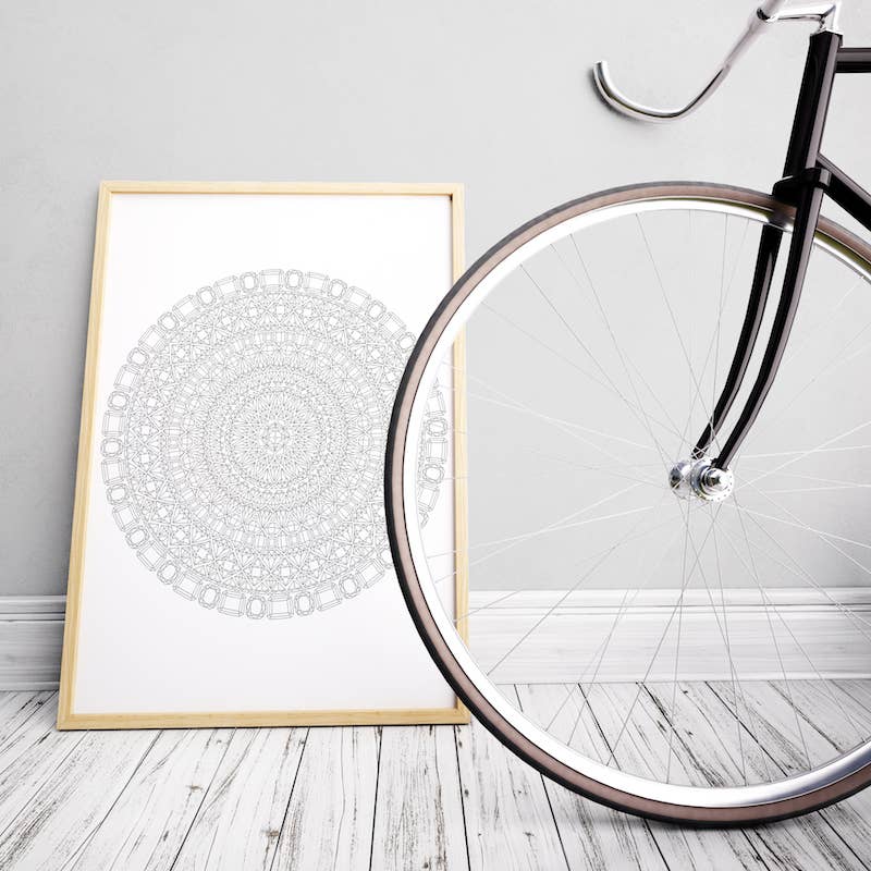 Anna Grunduls Design - Wholesale Poster - Gems Mandala Coloring Poster6