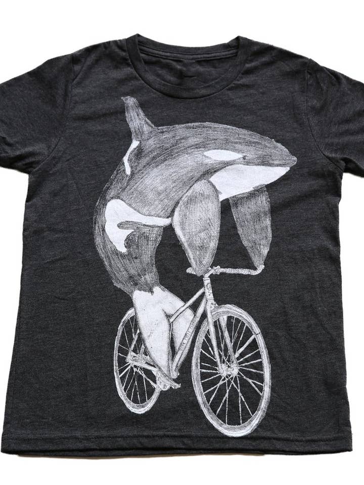 Ocra On A Bicycle Children's Tee for wholesale by Dark Cycle Clothing