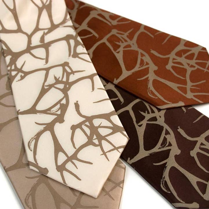 Antler Necktie. Stag Party Tie and other Purchase Wholesale necktie fabric. Free Returns & Net 60 Terms on Faire trending on Faire.