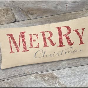 Grand décor en flanelle de joyeux Noël pour la vente par Honey and Me