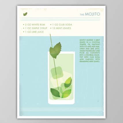 The National Anthem - Wholesale Art Print - 8” x 10” Mojito Cocktail Art Print0