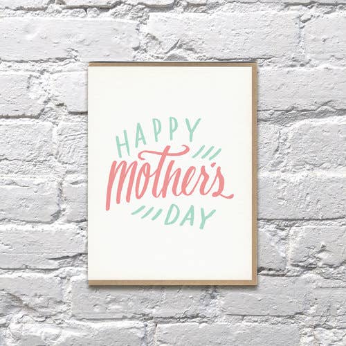 Cartão de roteiro do dia das mães por atacado de Bench Pressed