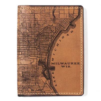 Tactile Craftworks - Wholesale Passport Case - Unisex - Milwaukee Map Passport Wallet0