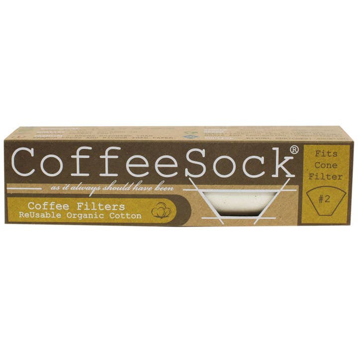 CoffeeSock - Wholesale Coffee Filter - Reusable Organic Coffee Filters - Drip #2 Cone