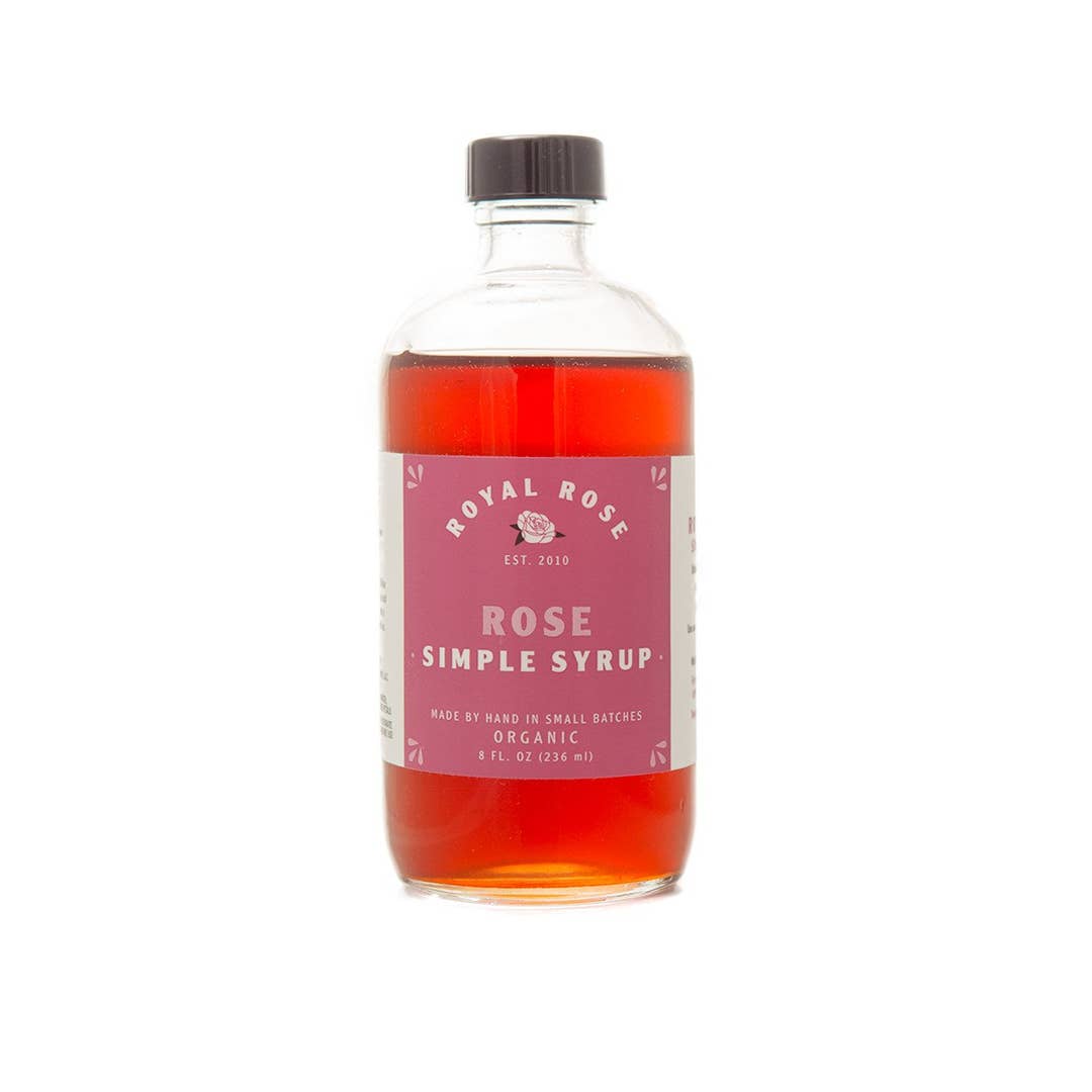 Rose Organic Simple Syrup 2oz for wholesale by Royal Rose Syrups