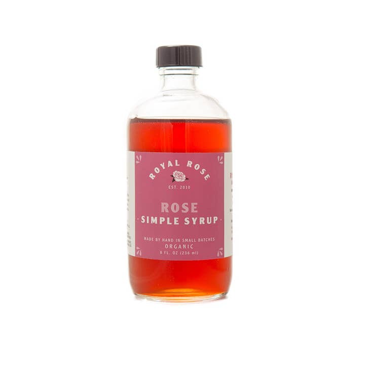 Royal Rose Syrups – wholesale Cocktail mix/syrup – Rose Organic Simple Syrup 2oz