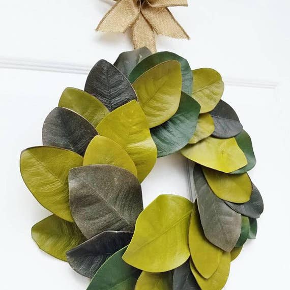 Mini Magnolia Wreath for wholesale by Be Wreathed NYC