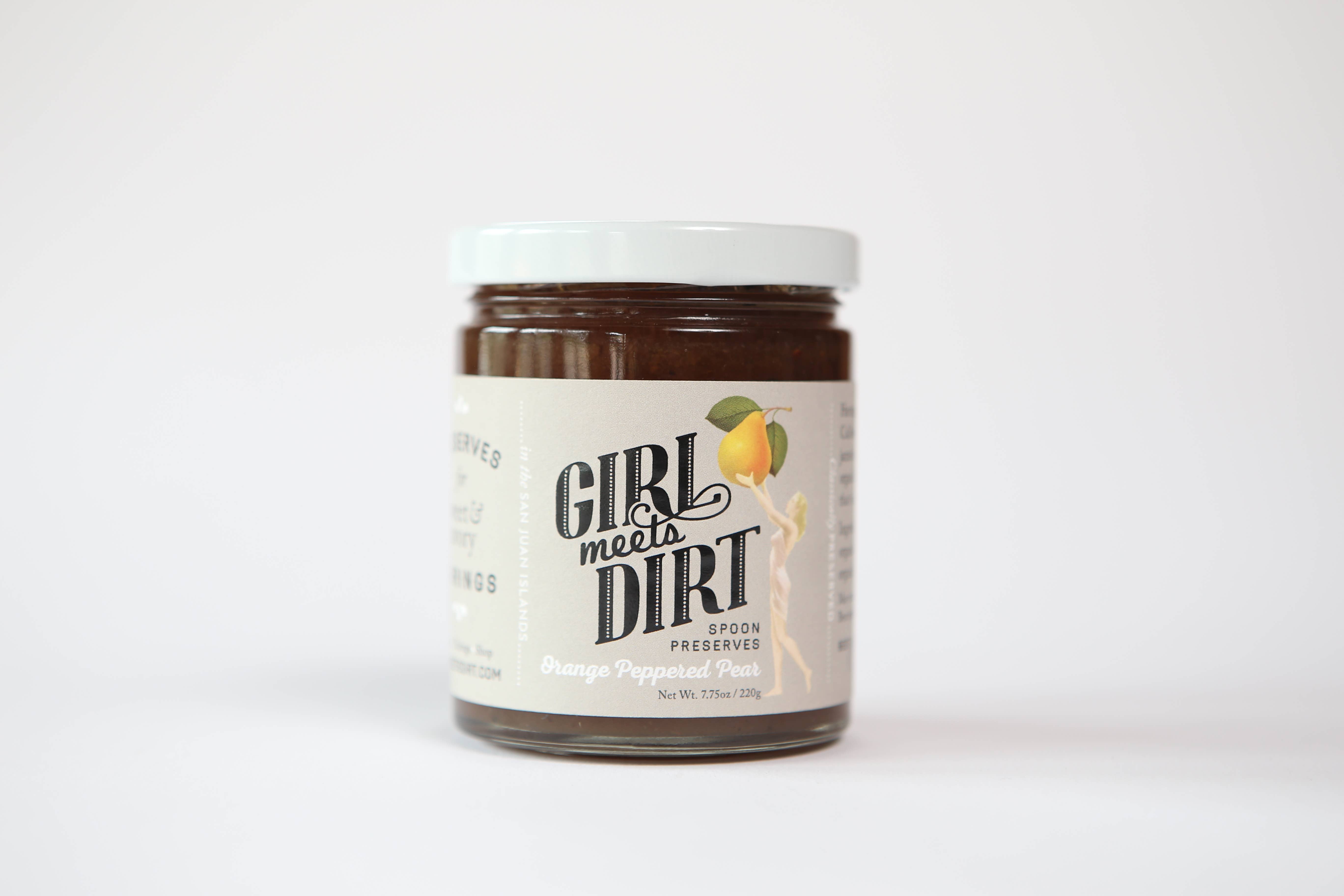 Girl Meets Dirt - Wholesale Preserves - Orange Peppered Pear Spoon Preserves 7.75oz