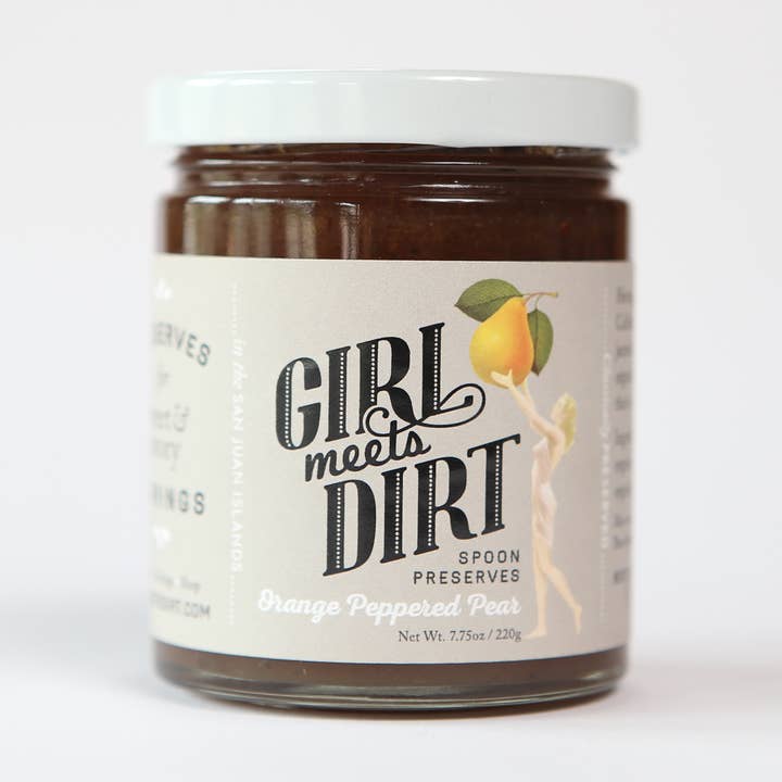 Orange Peppered Pear Spoon Preserves 7.75oz for wholesale by Girl Meets Dirt