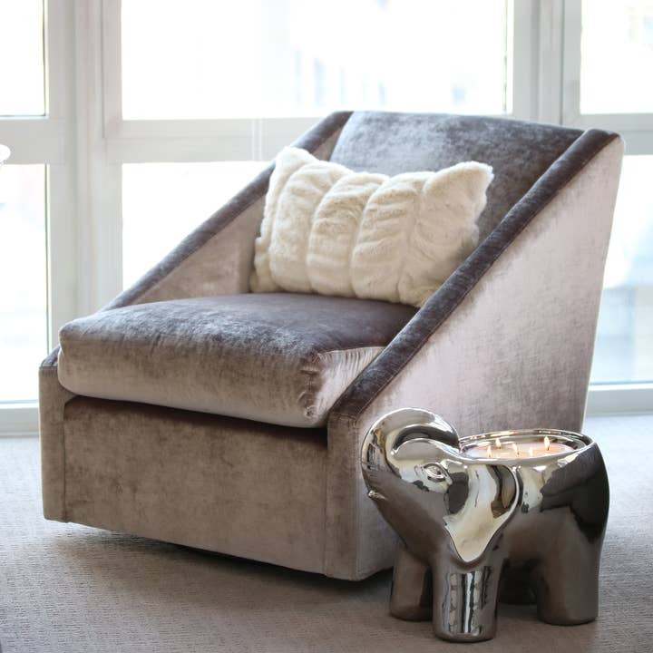 Thompson Ferrier - Wholesale Grappige kaars - Zilveren Grote Olifant Geurkaars