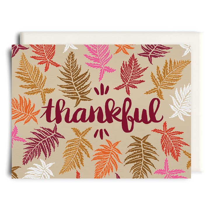 Thankful | Thanksgiving Greeting Card for wholesale by Inkwell Cards