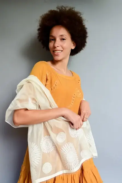 Clothcrafte - Wholesale Scarf - Women's - The Sheer Sunflower Stole2