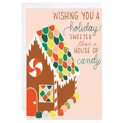 Maison des Bonbons - Carte d'Enclos - Carte de Vœux de Saison pour la vente par 9th Letter Press