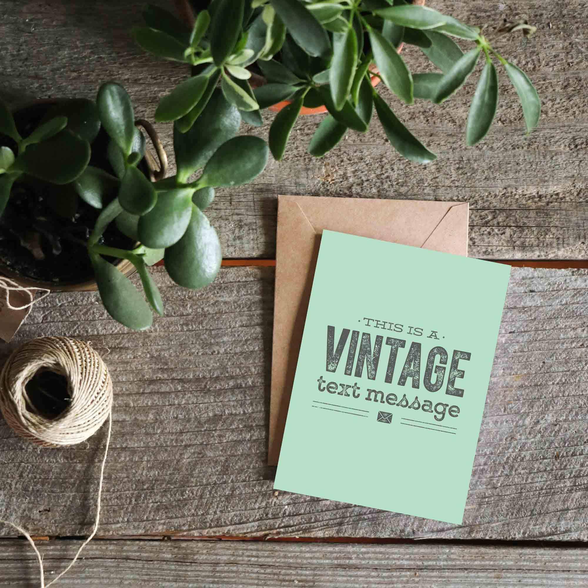 The Anastasia Co - Wholesale Everyday Greeting Card - Vintage Text Message Funny Greeting Card1