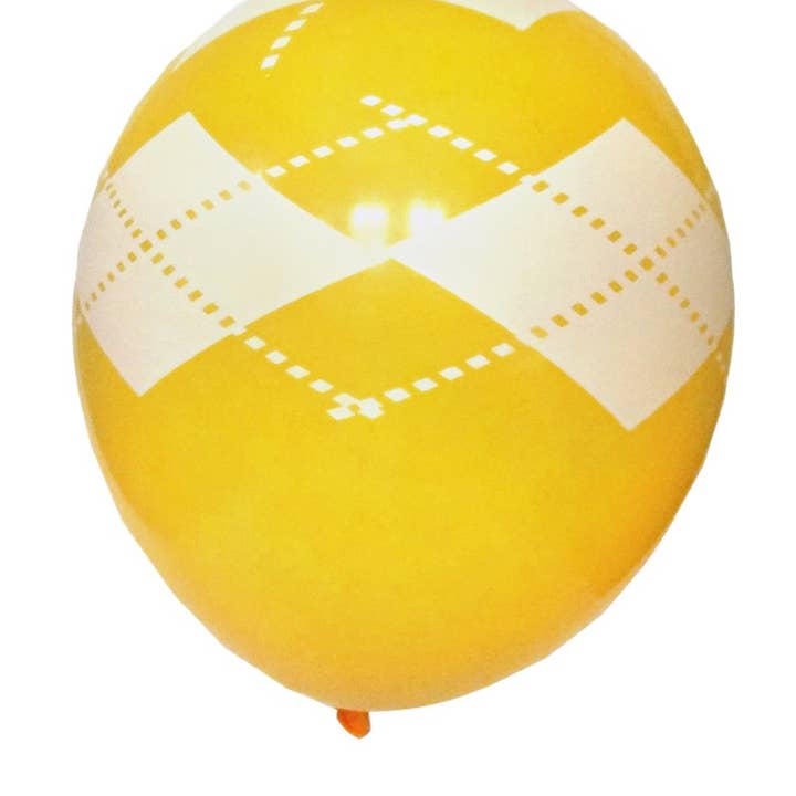 Golden Yellow Argyle Balloons for wholesale by beve!