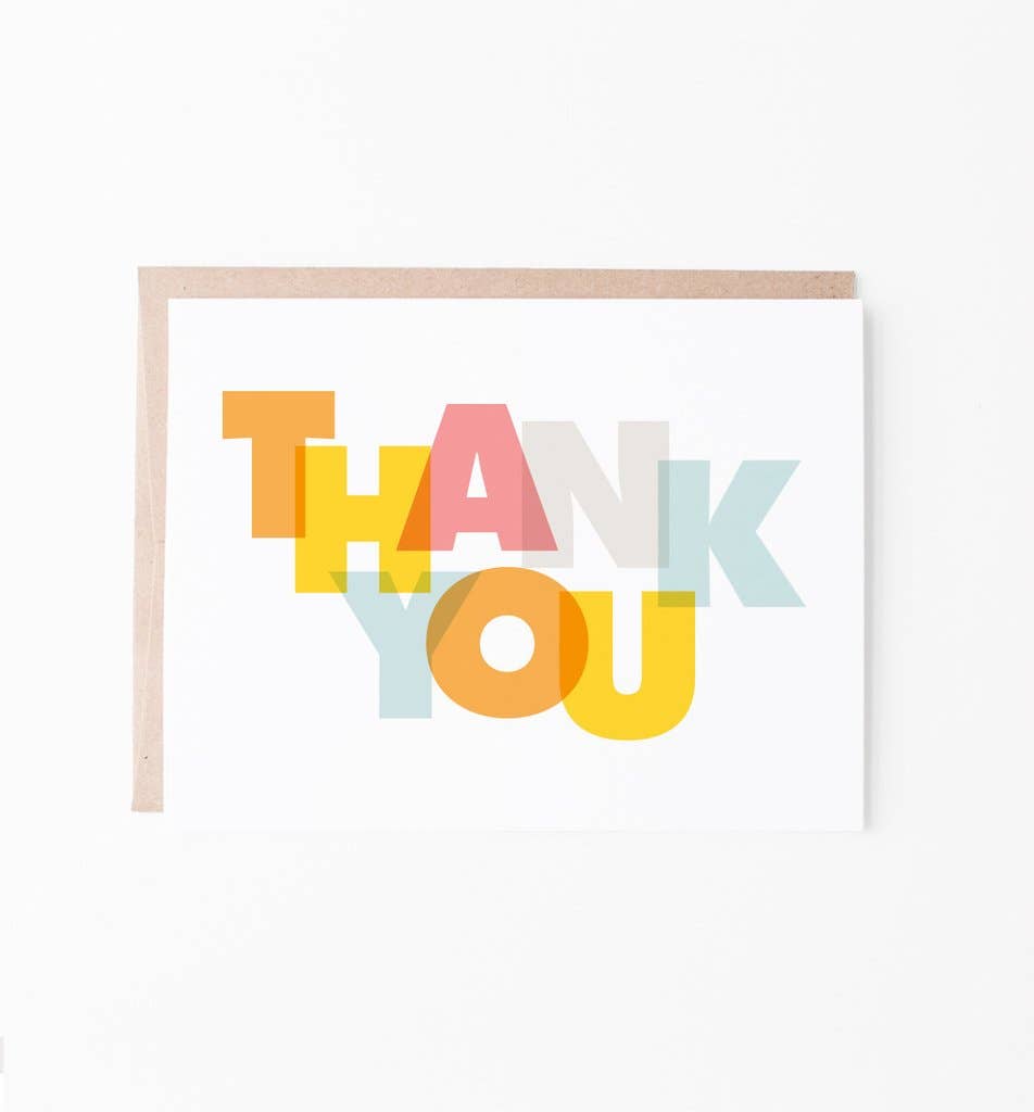 Graphic Anthology Greeting Cards - Wholesale Thank You Card - Modern Thank You greeting card1