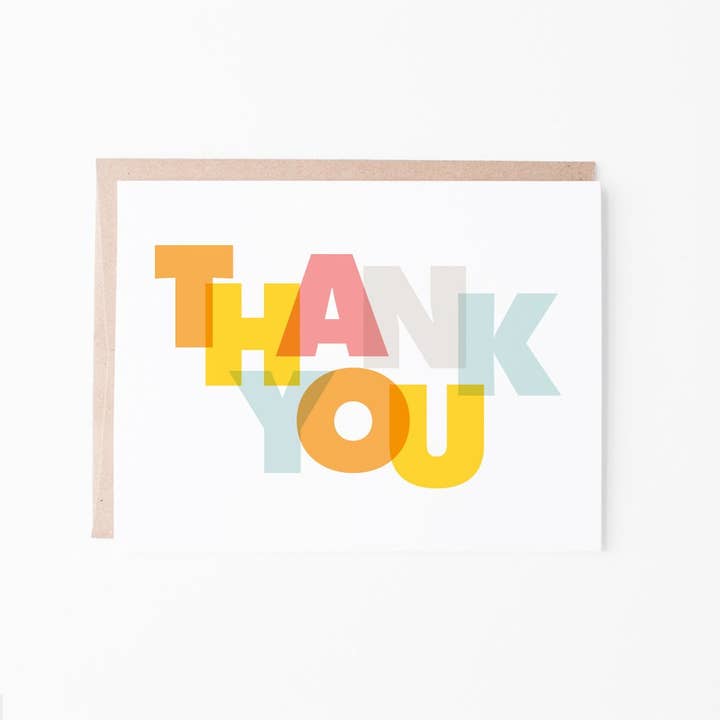 Graphic Anthology Greeting Cards – wholesale Thank you card – Modern Thank You greeting card1