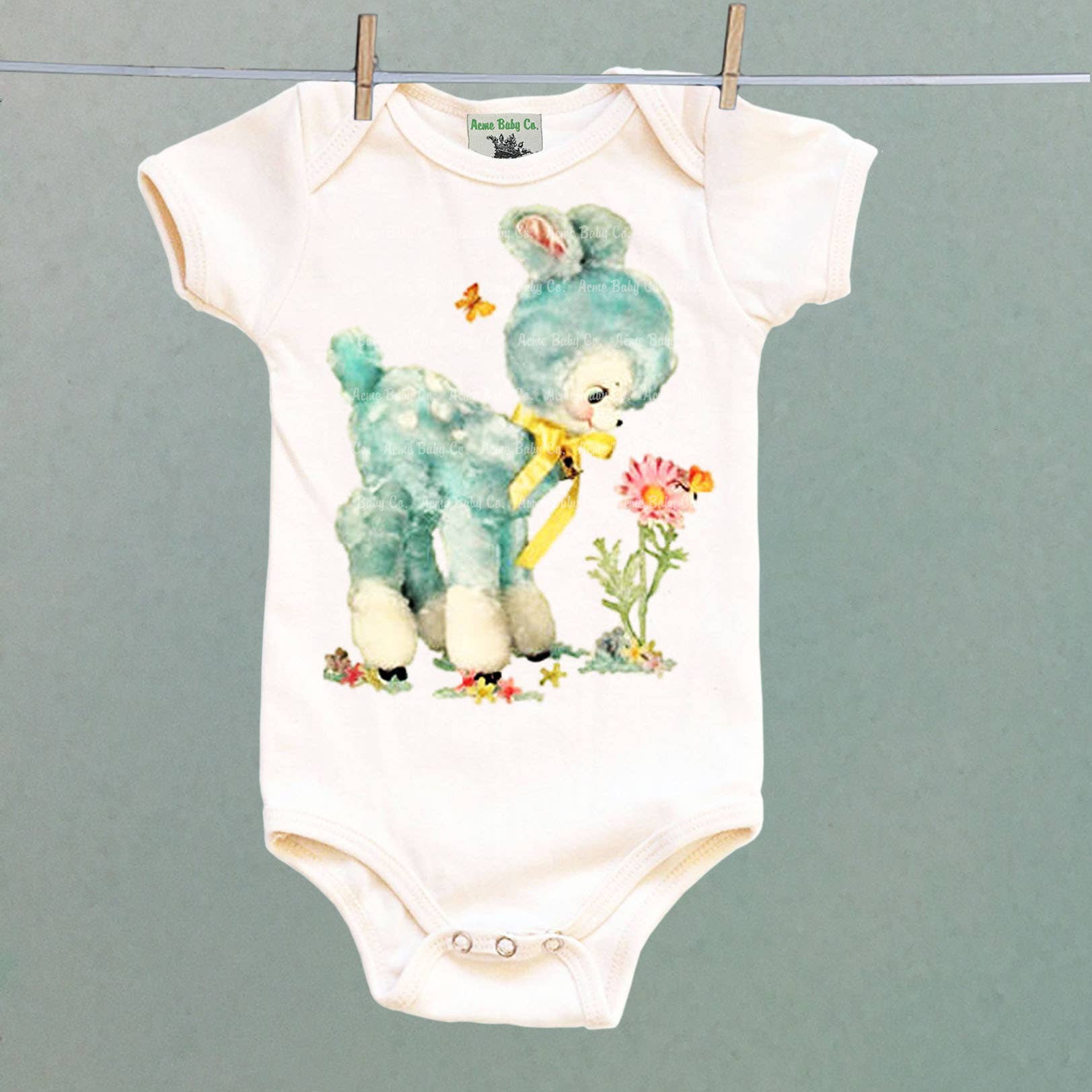 REMOVED BRAND - Wholesale Bodysuit (Non-Footed) - Baby - Blue Deer Organic Bodysuit2