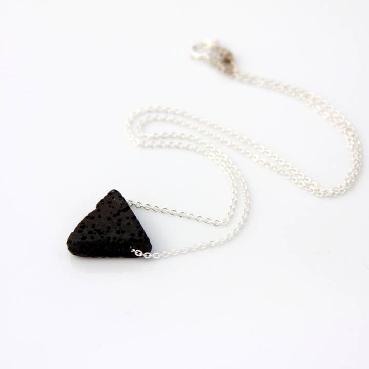 Lava Bead Necklace - Sterling Silver for wholesale by Reija Eden Jewelry