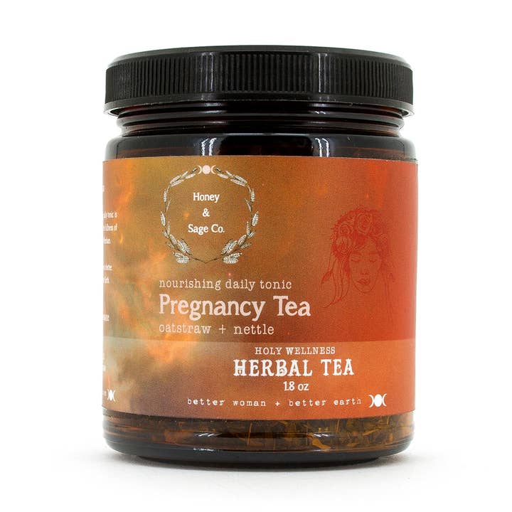 1.4 Oz graviditet livmoder Wellness urtete for engroshandel hos Honey & Sage Co