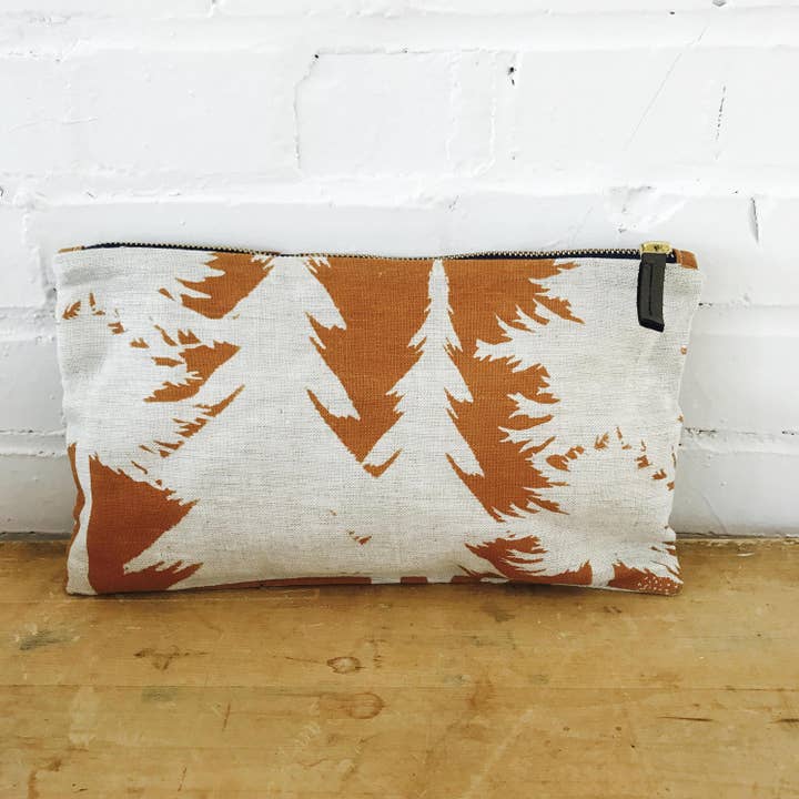 Erin Flett – wholesale Clutch bag – women's – Sienna Ashley Pine Clutch Zipper Bag