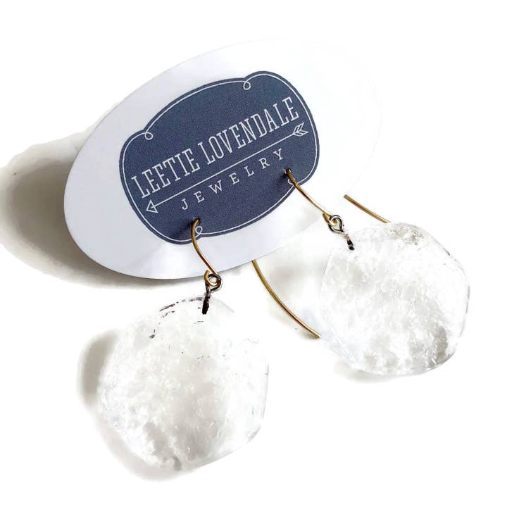 Leetie Lovendale - Vente Boucles d'oreilles pendantes - Boucles d'oreilles pendantes Lucite en verre teinté transparent6