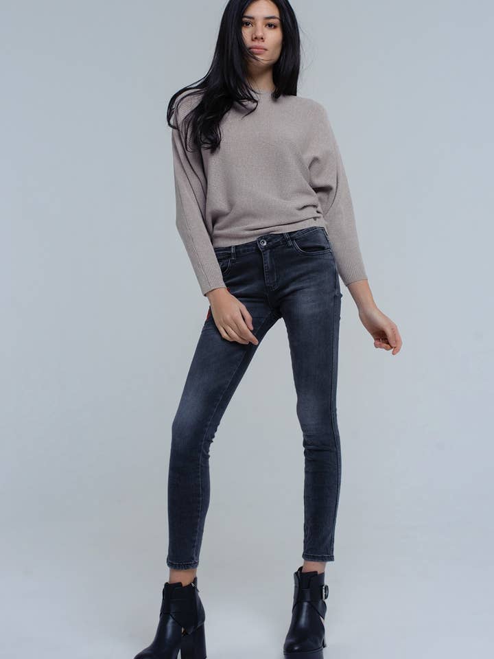 Chandail Chauve-souris Beige pour la vente par Q2—All Orders:Free Duties for the US,UK,and Canada