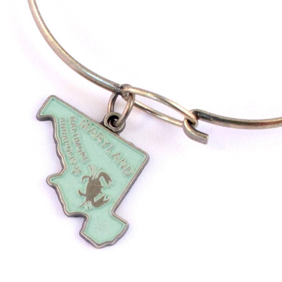 Gleeful Peacock - Wholesale Charm/Dangle Bracelet - Maryland State Charm Bracelet, Necklace, or Charm Only1