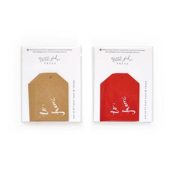 Wild Ink Press - Wholesale Gift Tag - To From Tags | Set of 61