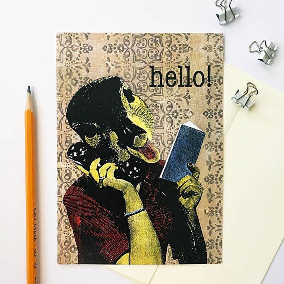 Duck Hello Card for engroshandel hos Pergamo Paper Goods