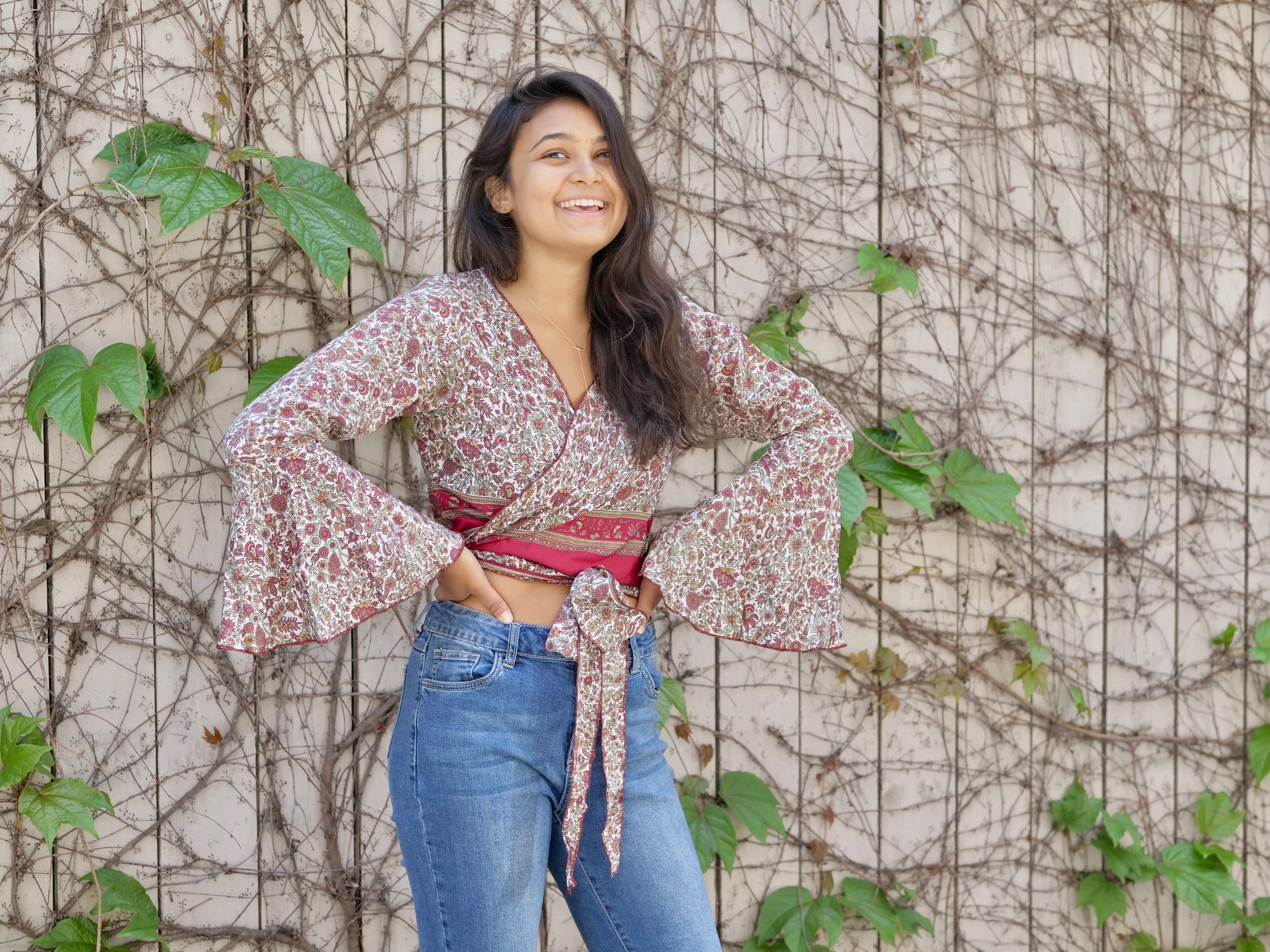 Baizaar - Vente Chemisier – femme - Haut noué Sari