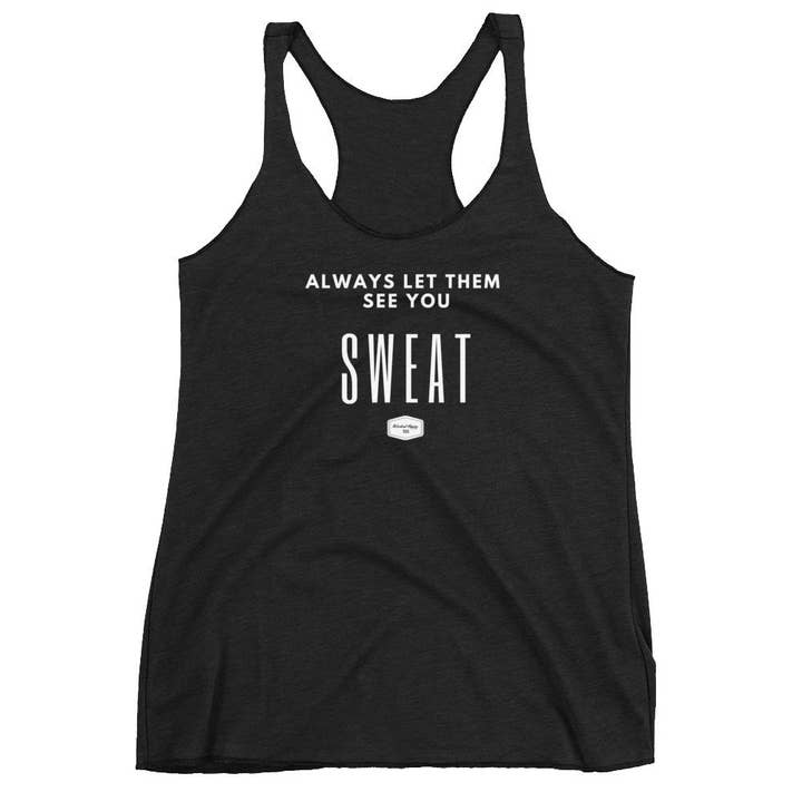 Vintage Black Laissez-les voir Sweat Tank pour la vente par Wicked Happy