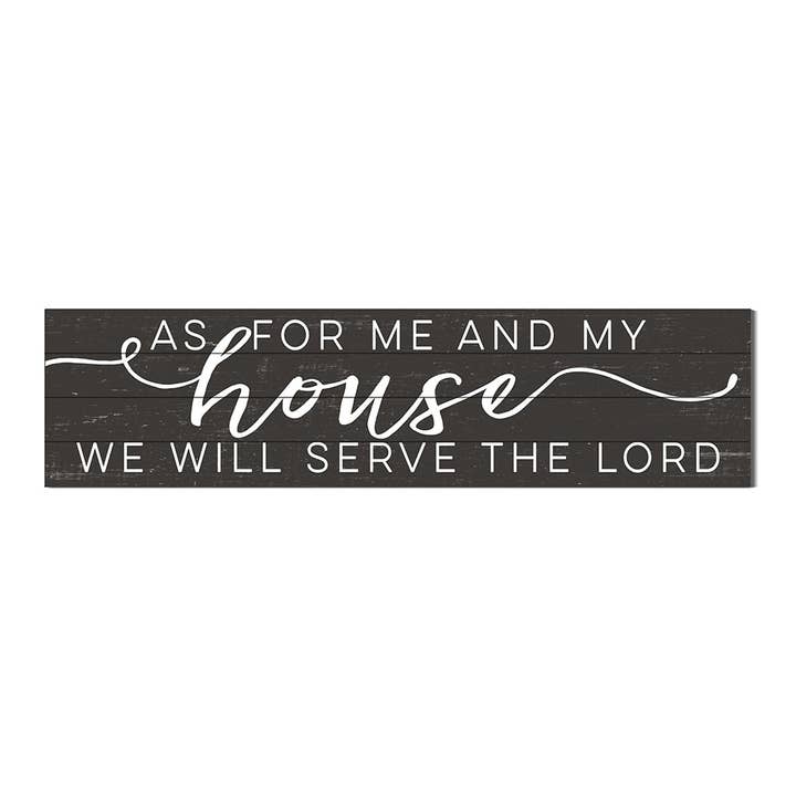 40x10 As For Me And My House Slatted Sign for wholesale by Kindred Hearts