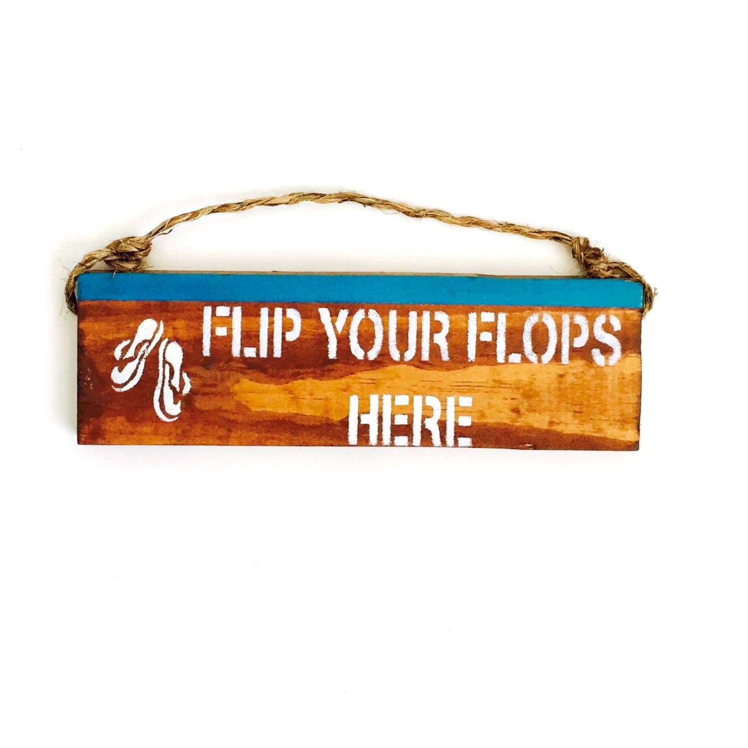 Mahalo Market - Vendita all'ingrosso Cartelli - Infradito Here - Targa in legno con scritta «Please remove your shoes»0