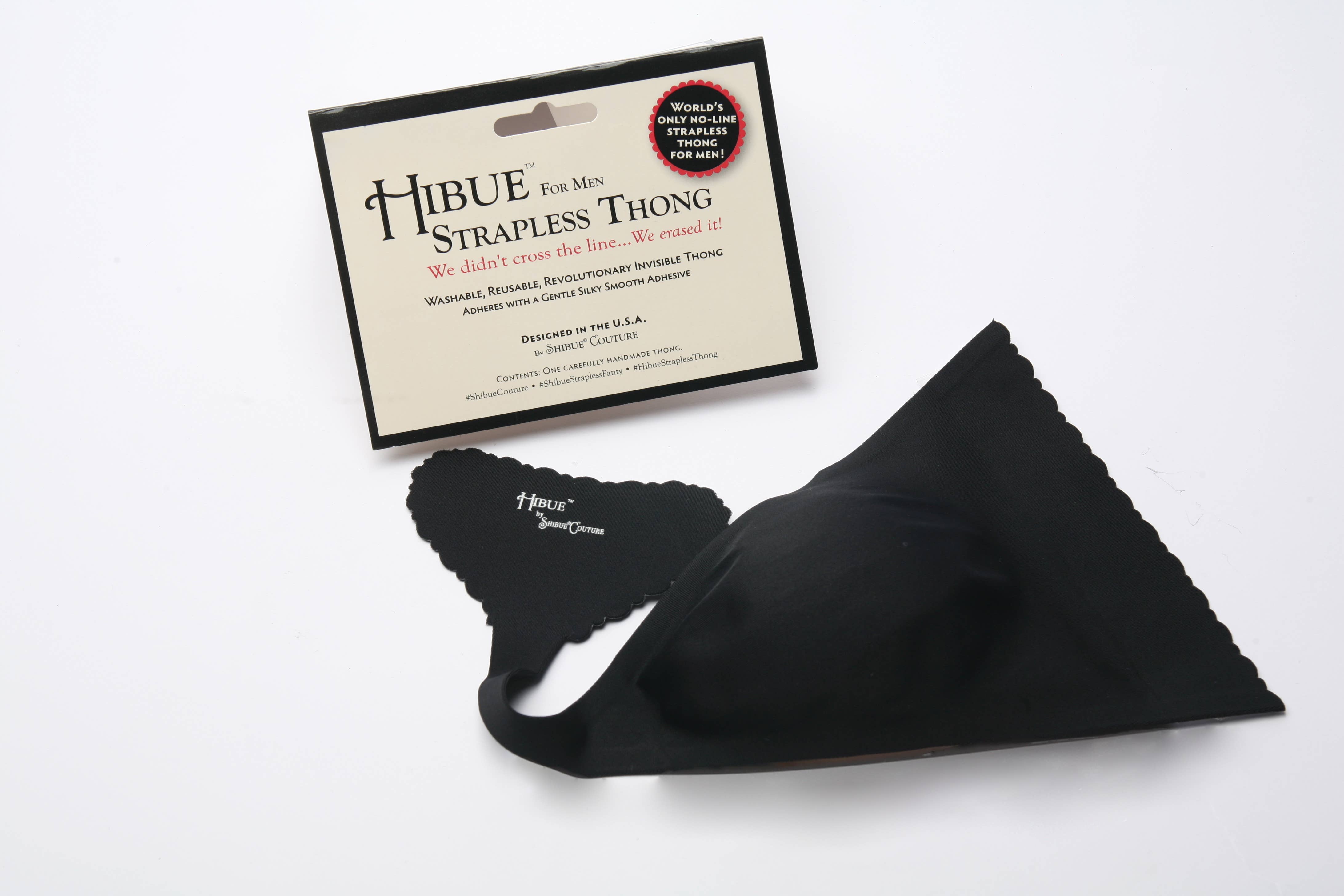 Shibue Couture - Wholesale Underwear - Men's - Strapless Thongs for Men HIBUE ~ Nude, Mocha, Black1