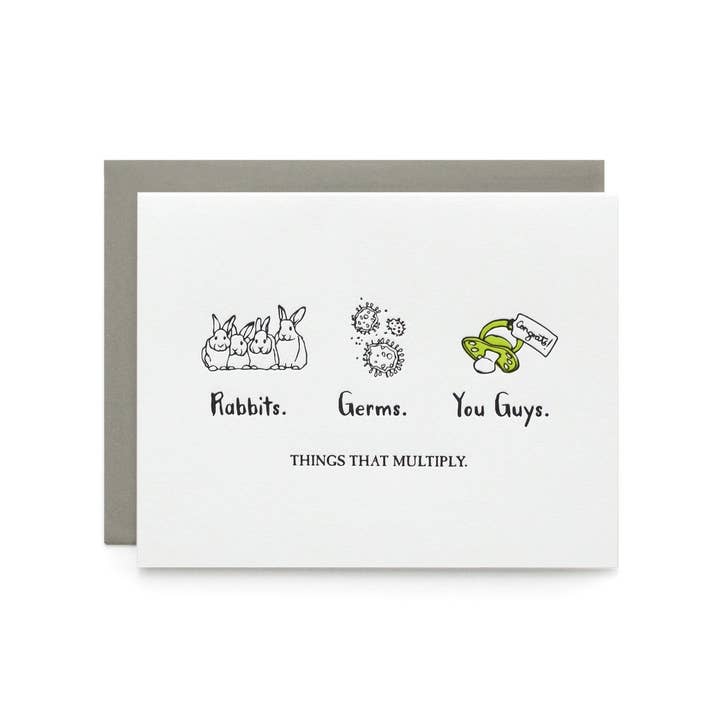 Things That Multiply Baby Card for wholesale by Wild Ink Press
