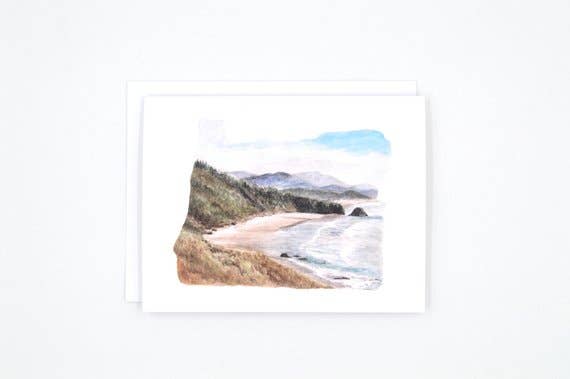 Rachel Alvarez Art - Wholesale Stationery/Notecard Set - Oregon State Watercolor Notecard Set1