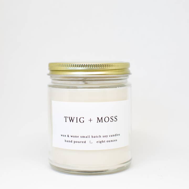 Wax and Wane Candles - Wholesale Jar/filled candle - Twig + Moss Modern Soy Candle4