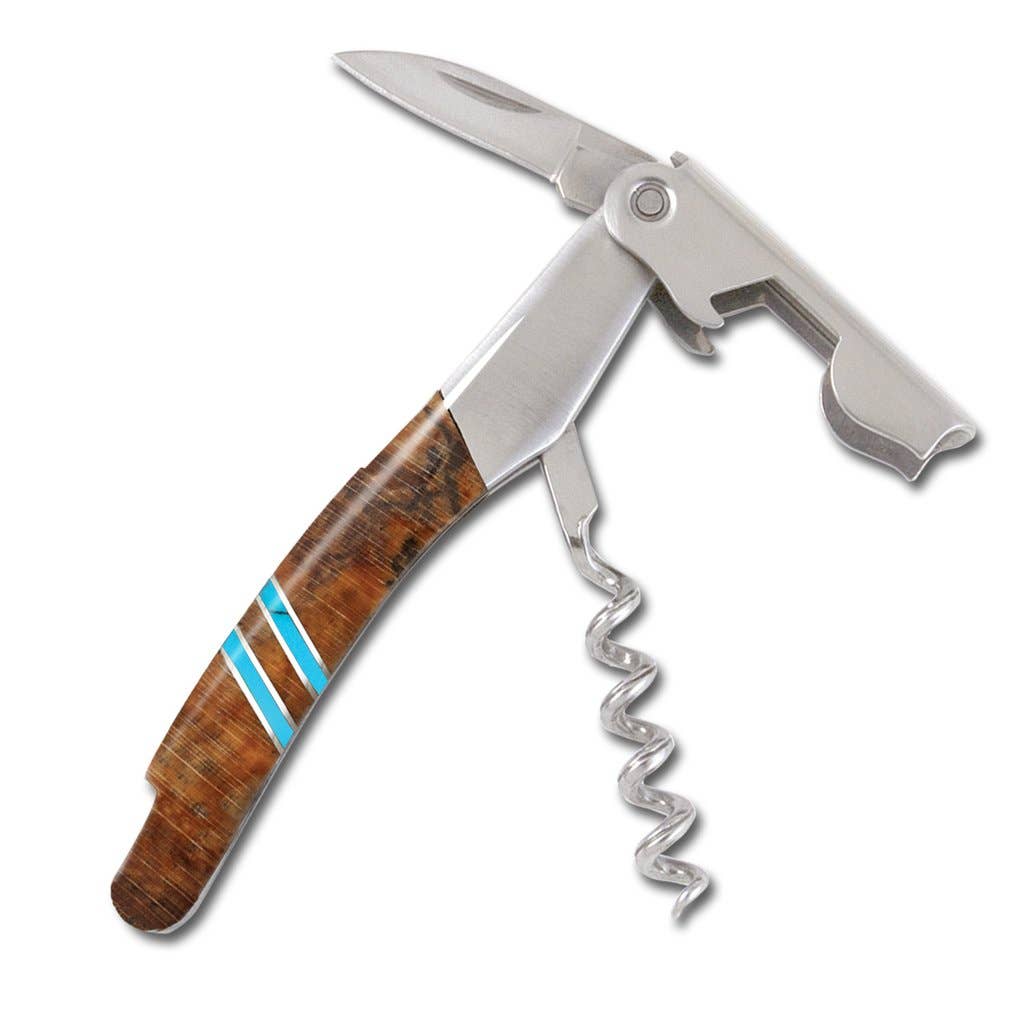 Santa Fe Stoneworks - Wholesale Kitchen/Utility Knife - Spalted Beech Waiter's Knife - Single2