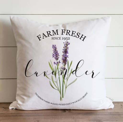 Fresh Lavender Pillow Cover for wholesale by Porter Lane Home