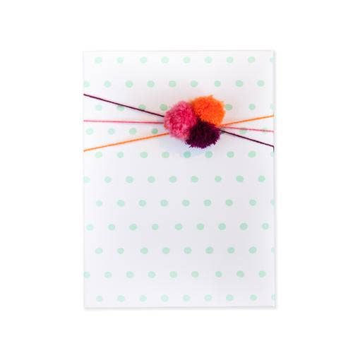Belle & Union - Wholesale Flat Wrap - Dots Mint Gift Wrap (Flat Sheet)0