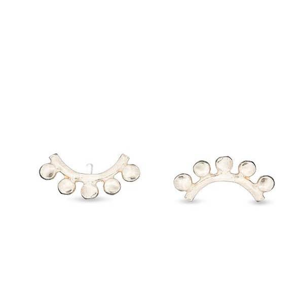 5 Rays Sunrise Sterling Silver or Gold Plated Studs for wholesale by Amanda K Lockrow