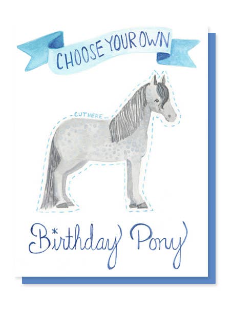 Choose Your Own Pony Card for wholesale by The Lavender Whim