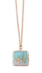 Shari Dixon - Wholesale Pendant/Charm Necklace - Sand Dune Gold Sm Sq Necklace1