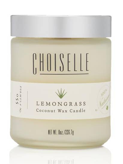 Organic Coconut Wax Lemongrass Candle for wholesale by Choiselle