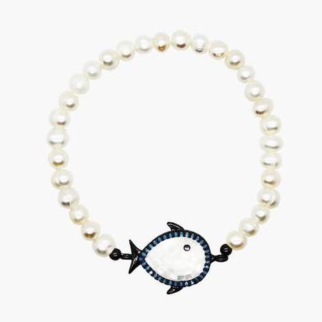Black Fish Pearl Bracelet for wholesale by Mia Accessories