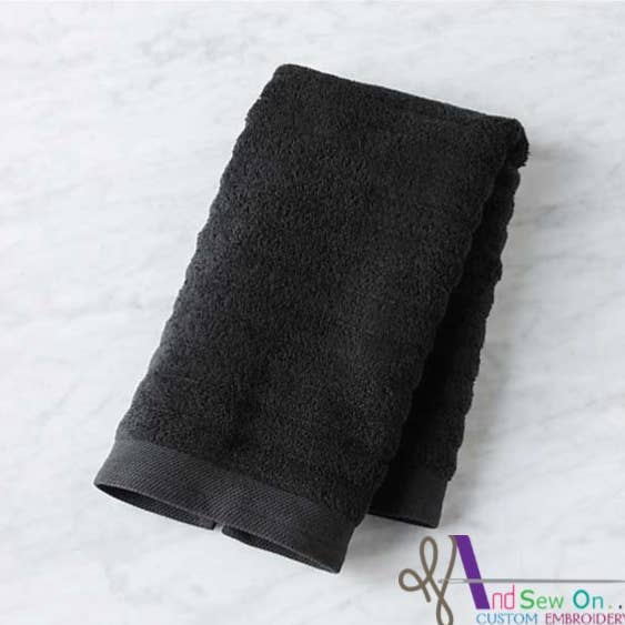 And Sew On... Custom Embroidery and More - Wholesale Hand Towel - Schmutz Happens Hand Towel0