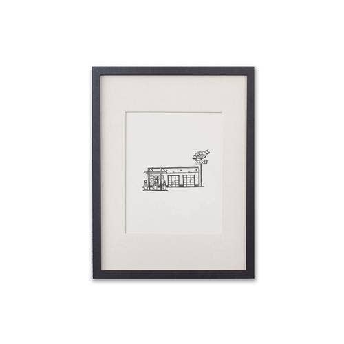 Impression d'art de station-service pour la vente par Belle & Union