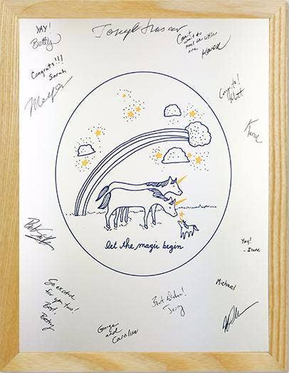 Wolf & Wren Press - Wholesale Art Print - New Baby Unicorn Print2