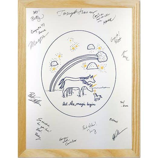 Wolf & Wren Press - Wholesale Art Print - New Baby Unicorn Print2